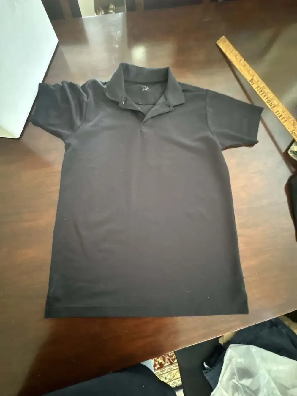 Lot of 2 The Children's Place Black School Uniform Polo Shirt Short Sleeve